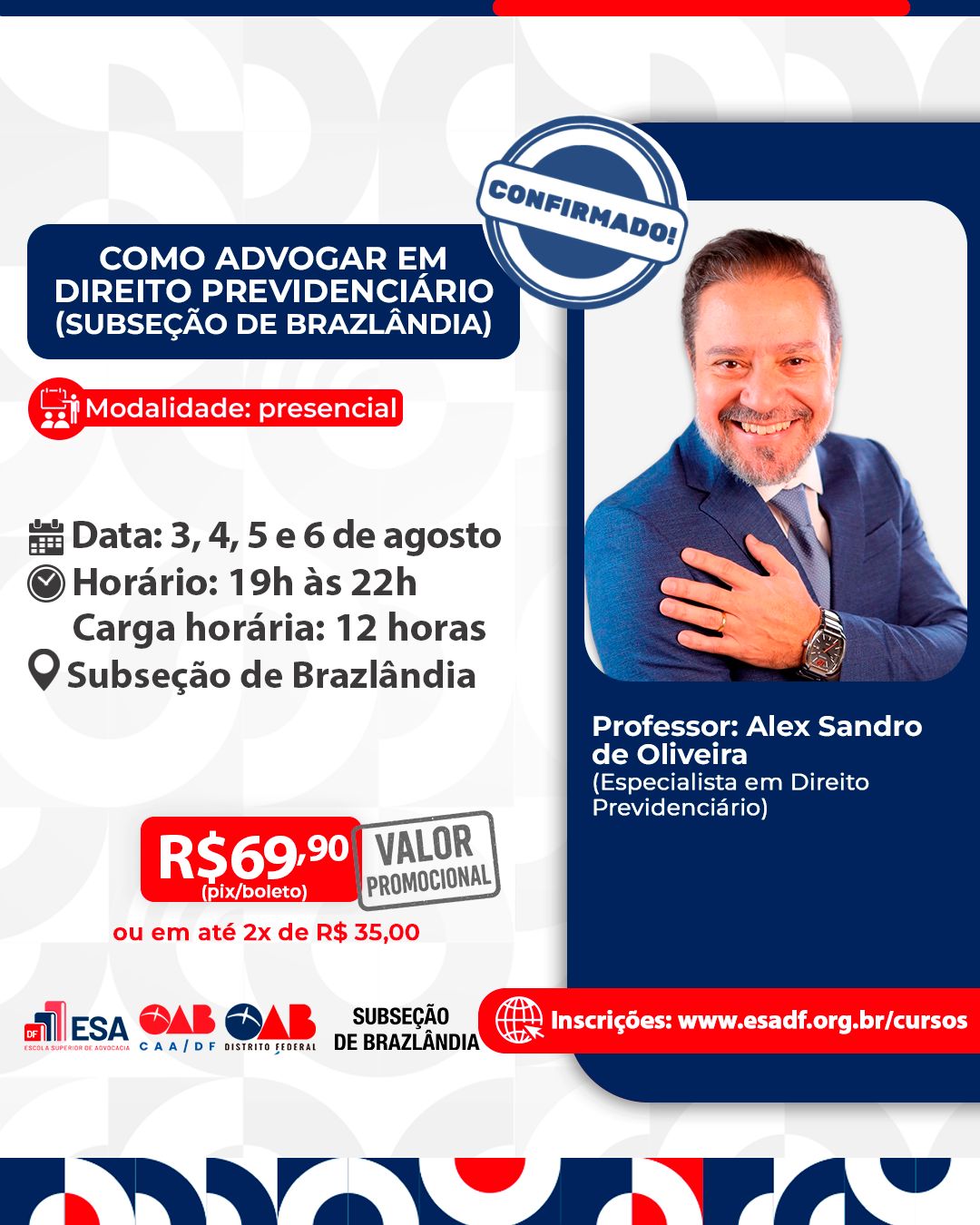 Como Advogar em Direito Previdenciário – Subseção de Brazlândia - ID 986