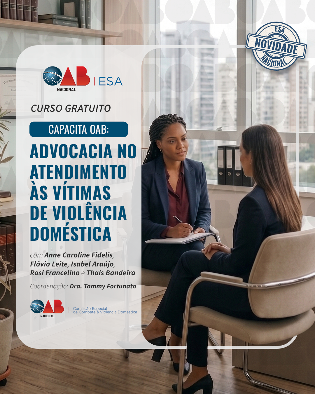 Capacita OAB Advocacia no Atendimento às Vítimas de Violência Doméstica  ESA Nacional