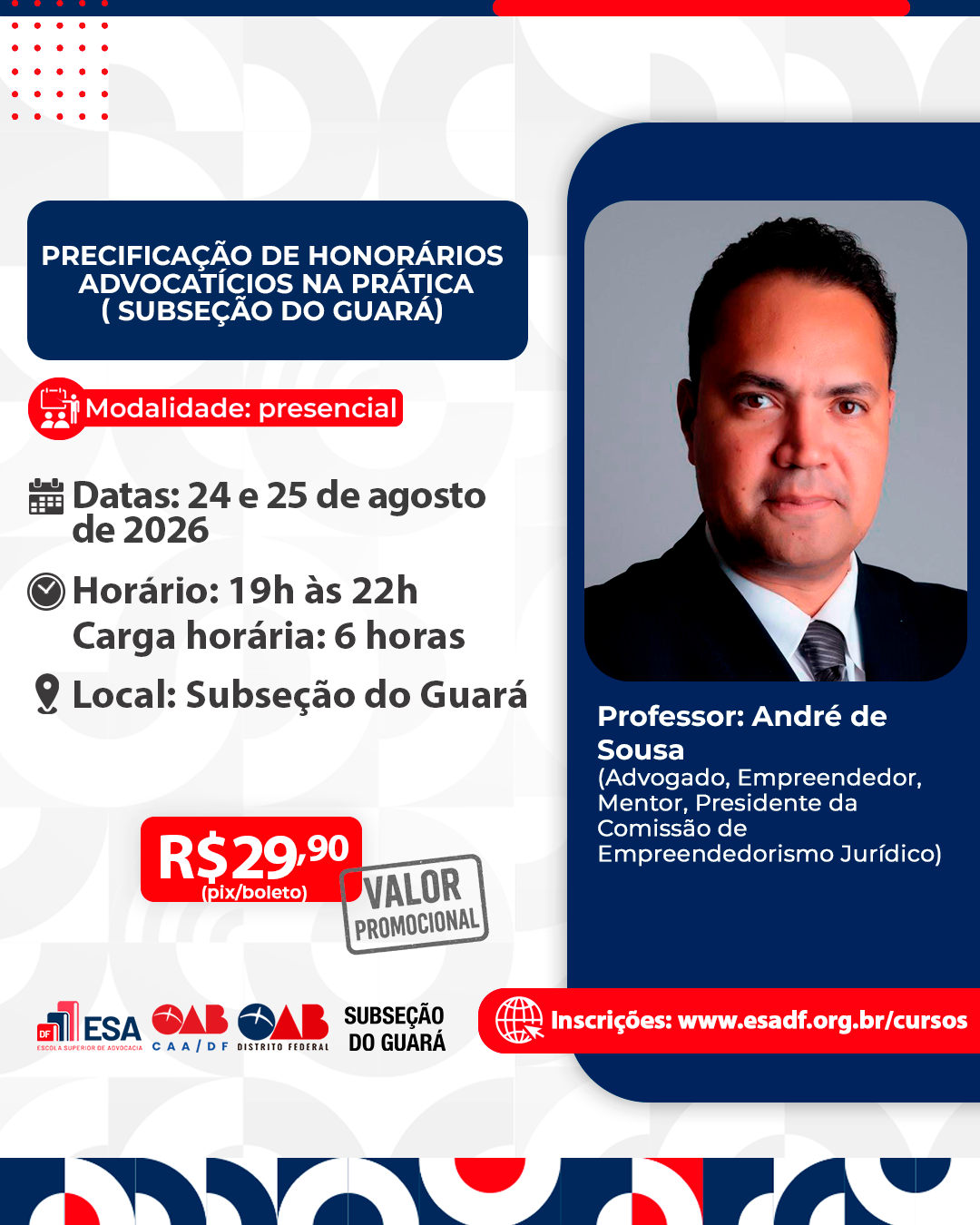 Precificação de Honorários Advocatícios na Prática - Subseção do Guará - ID 1006