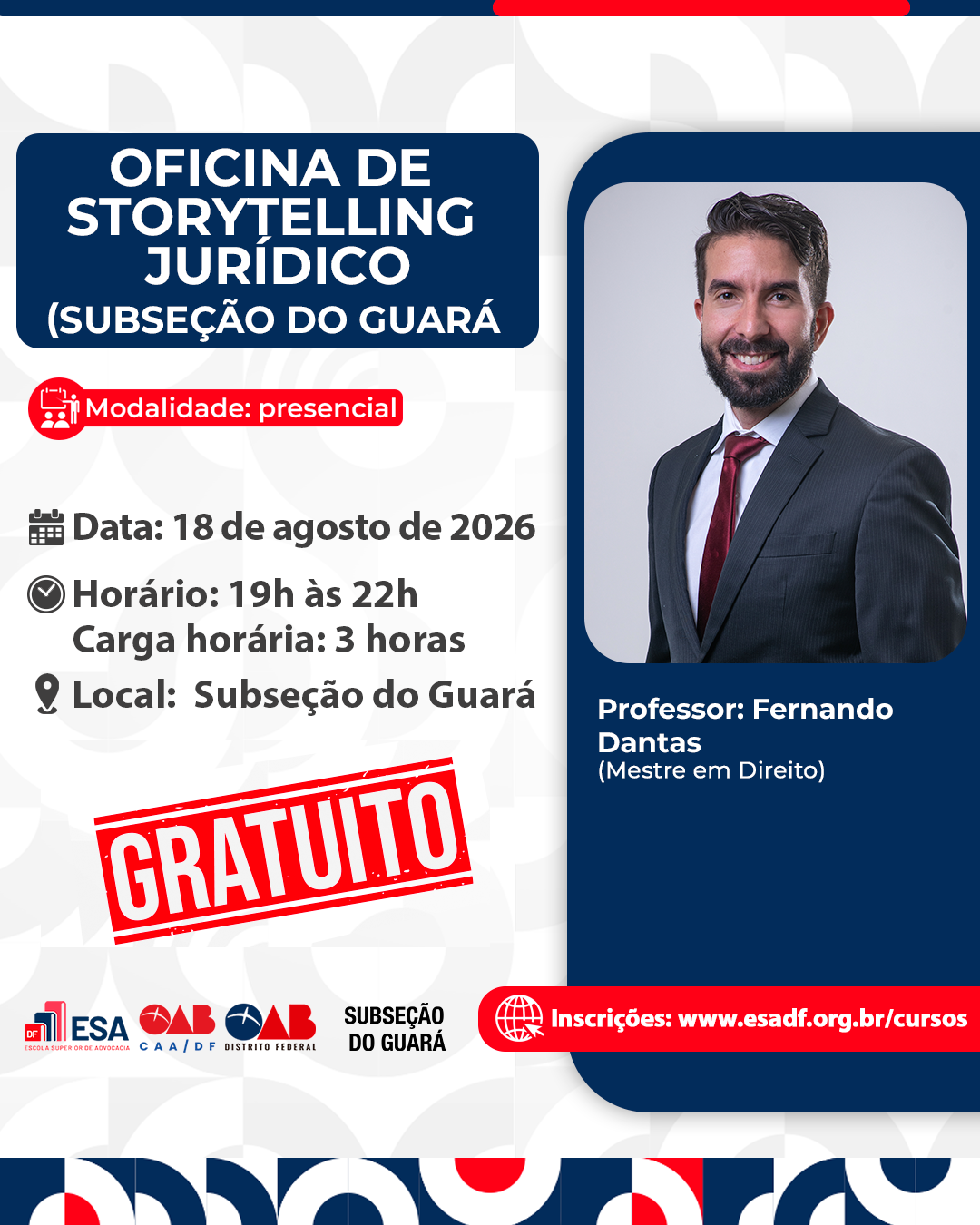 Oficina de Storytelling Jurídico: Subseção do Guará - ID 1018