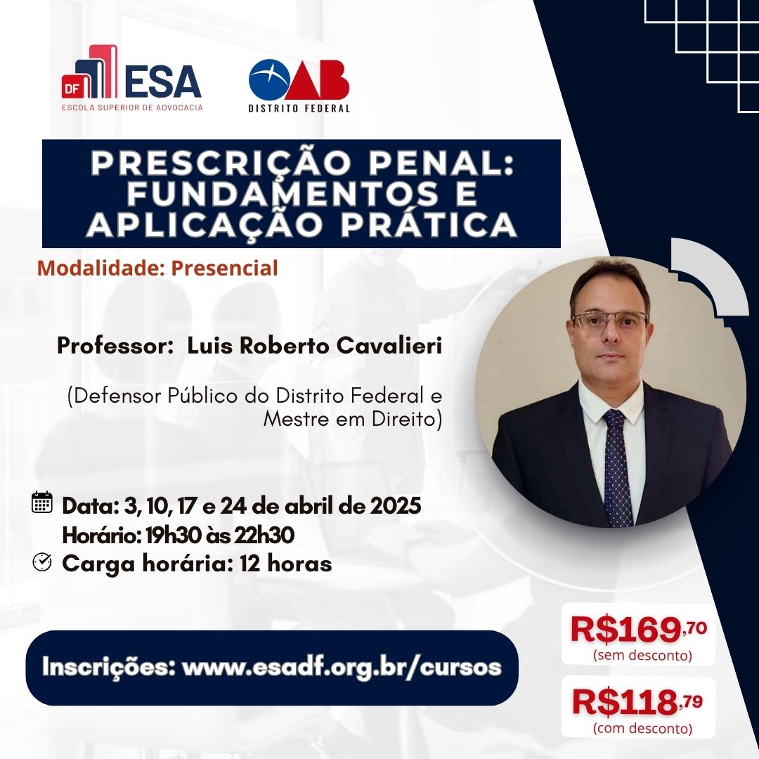 Prescrição Penal: fundamentos e aplicação prática - ID 796 