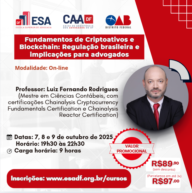 Fundamentos de Criptoativos e Blockchain  para advogados- ID 903