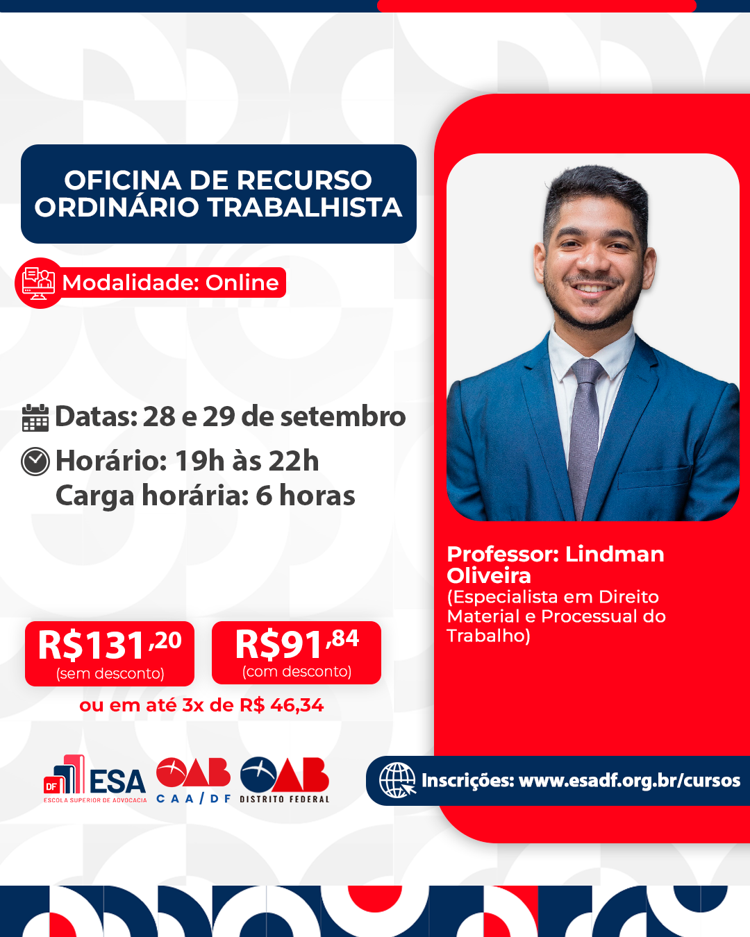 Oficina de Recurso Ordinário Trabalhista - ID 1030